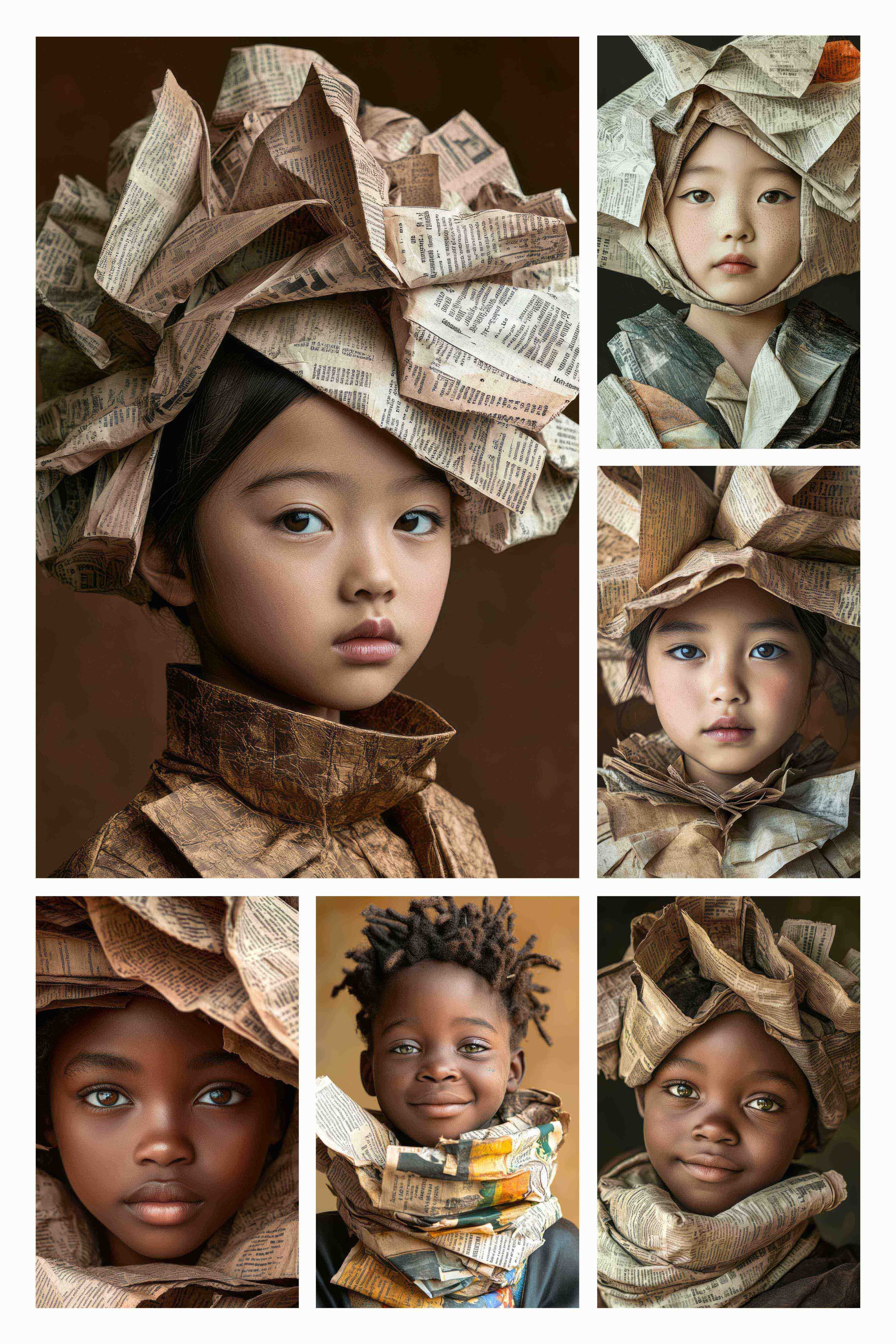 Collage Portraits Paper